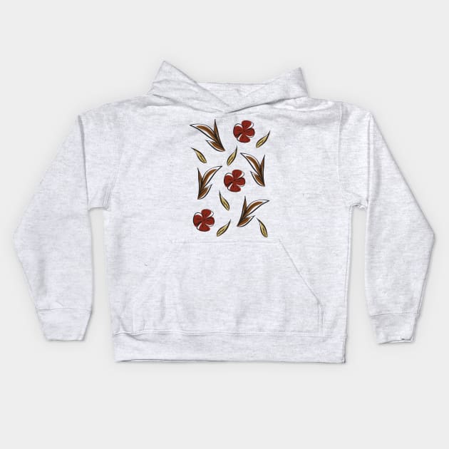 Floral Series 001 Kids Hoodie by Lytaccept